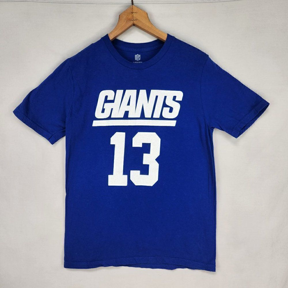 NFL Youth NY Giants T shirt Large Odell Beckham Jr #13 Blue Football